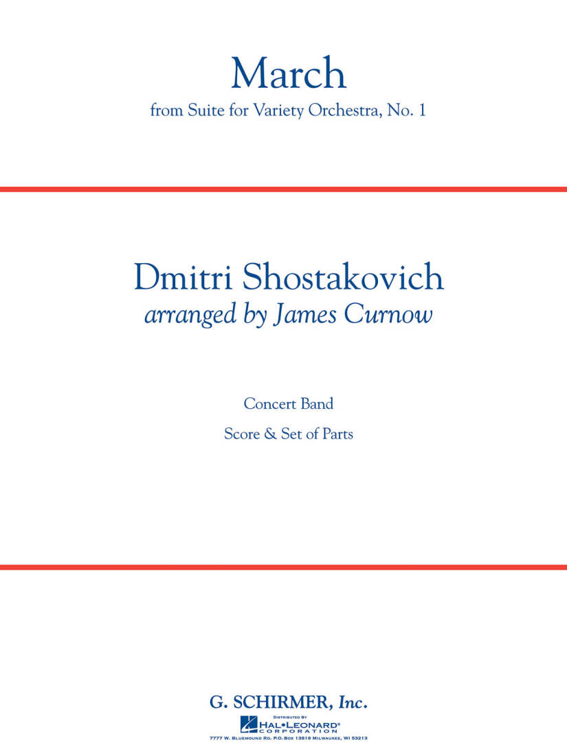 March from Suite for Variety Orchestra, No. 1 - Shostakovich/Curnow - Concert Band - Gr. 4