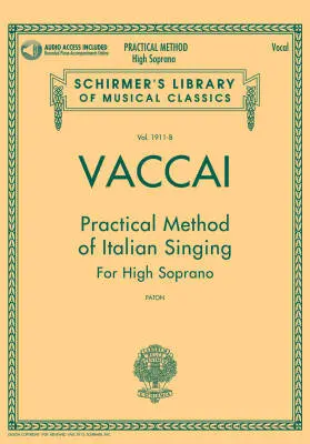 Practical Method of Italian Singing - Vaccai - High Soprano - Book/Audio Online
