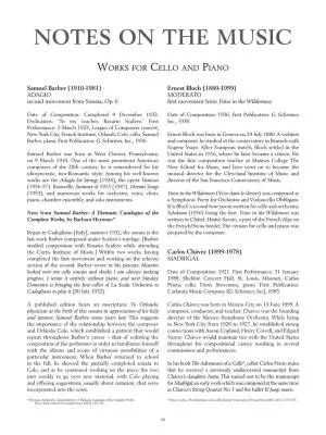The G. Schirmer Cello Anthology: 12 Works from the 20th Century