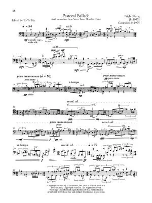 The G. Schirmer Cello Anthology: 12 Works from the 20th Century