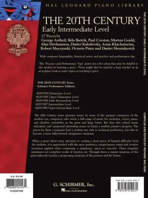 The 20th Century, Early Intermediate - Walters - Piano - Book