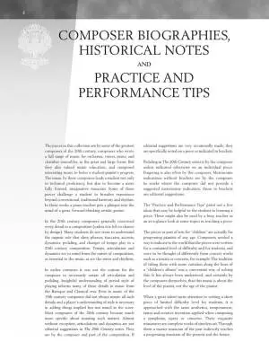 The 20th Century, Early Intermediate - Walters - Piano - Book