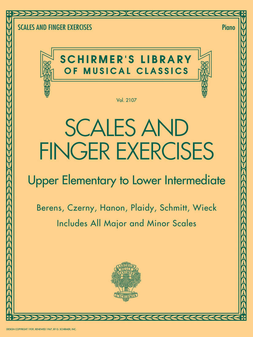 Scales and Finger Exercises - Piano - Book