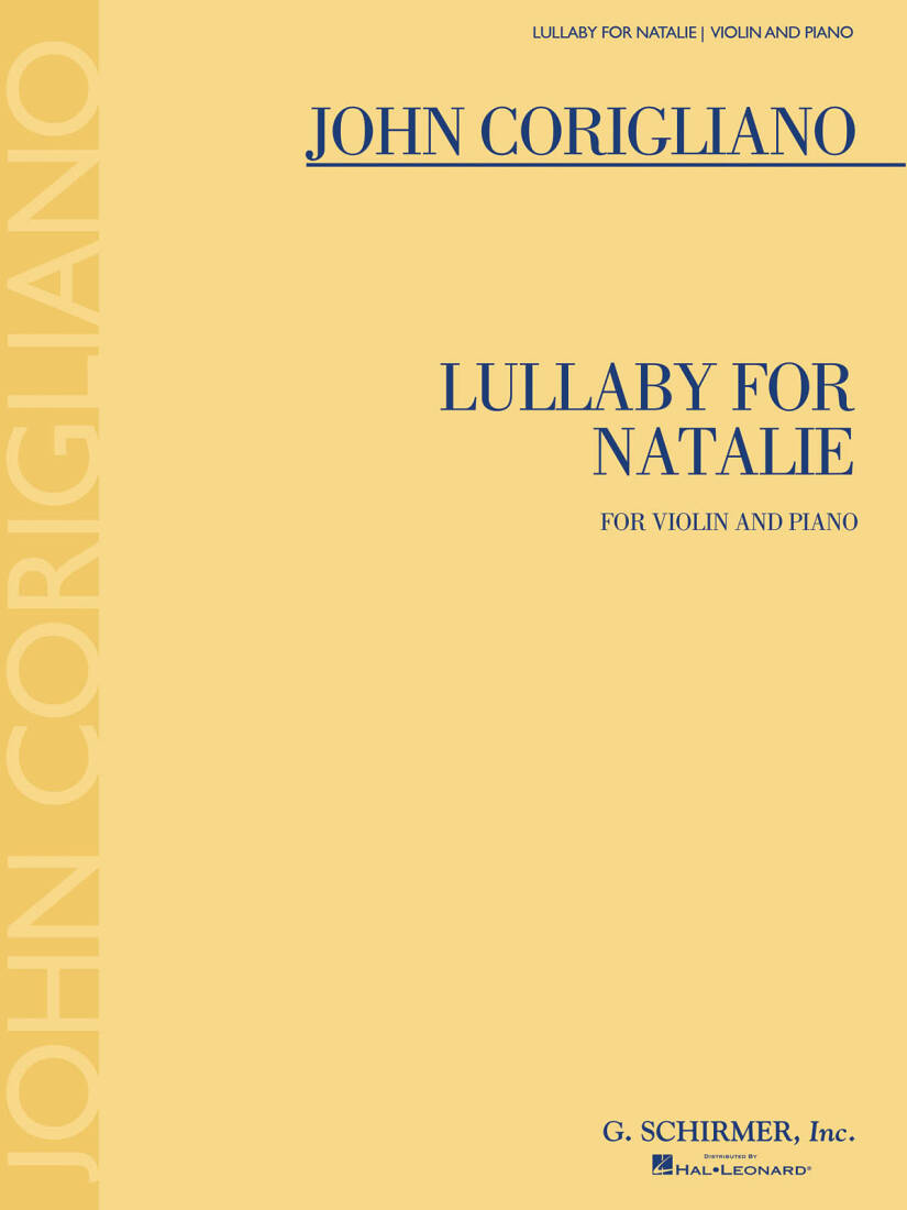 Lullaby for Natalie - Corigliano - Violin/Piano - Sheet