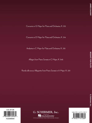 Mozart for Flute - Galway - Book