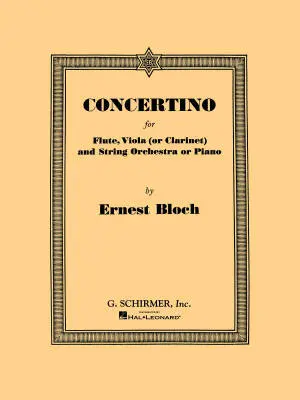 G. Schirmer Inc. - Concertino  - Bloch - Piano Reduction Score