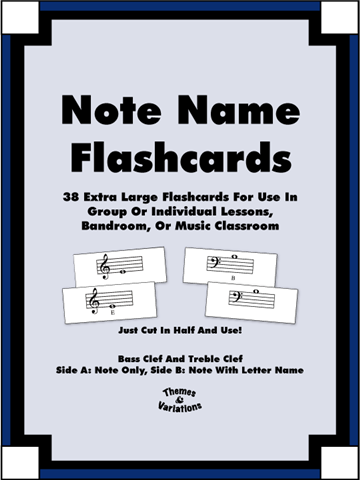Note Name Flashcards - Gagne