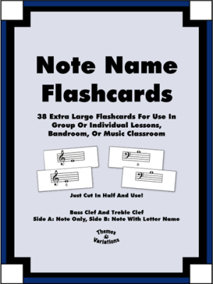 Themes & Variations - Note Name Flashcards - Gagne