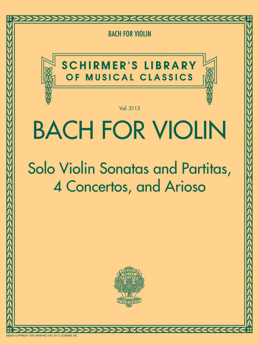Bach for Violin - Book