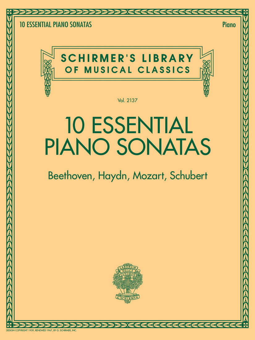 10 Essential Piano Sonatas - Various - Piano - Book