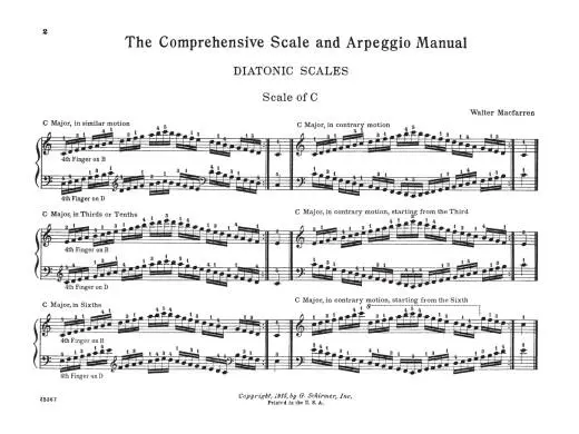 Scale and Arpeggio Manual - MacFarren - Piano - Book