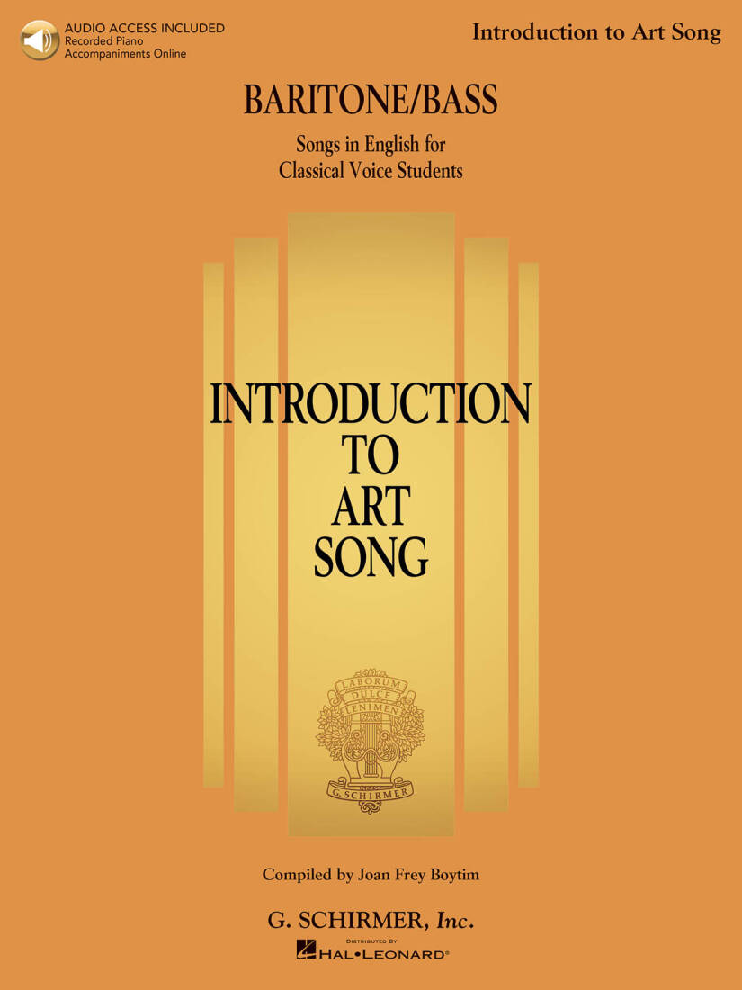 Introduction to Art Song - Boytim - Baritone/Bass - Book/Audio Online