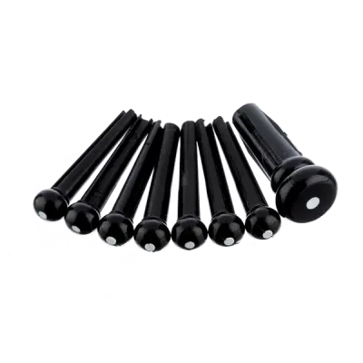 Fender - Bridge Pin Set - Black with White Dot