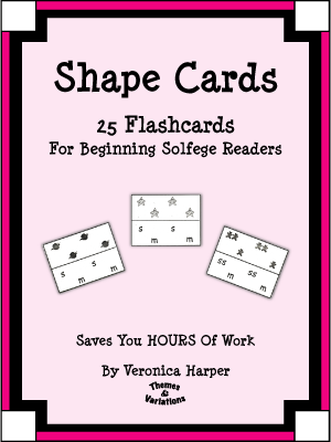 Themes & Variations - Shape Cards - Harper - Solfege Flashcards