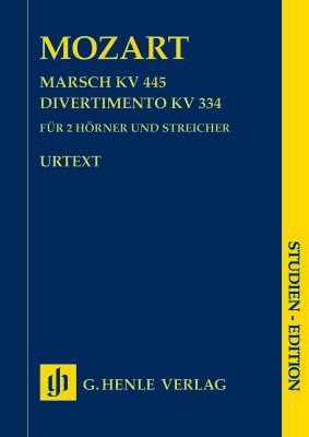 G. Henle Verlag - March K. 445 and Divertimento K. 334 - Mozart - Study Score