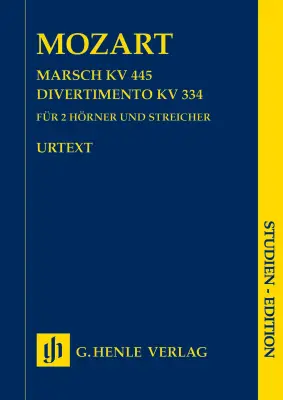 G. Henle Verlag - March K. 445 and Divertimento K. 334 - Mozart - Study Score