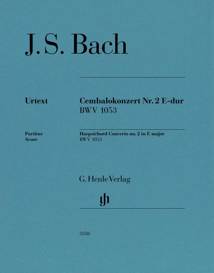 Harpsichord Concerto No. 2 in E Major BWV 1053 - Bach/Entin - Full Score