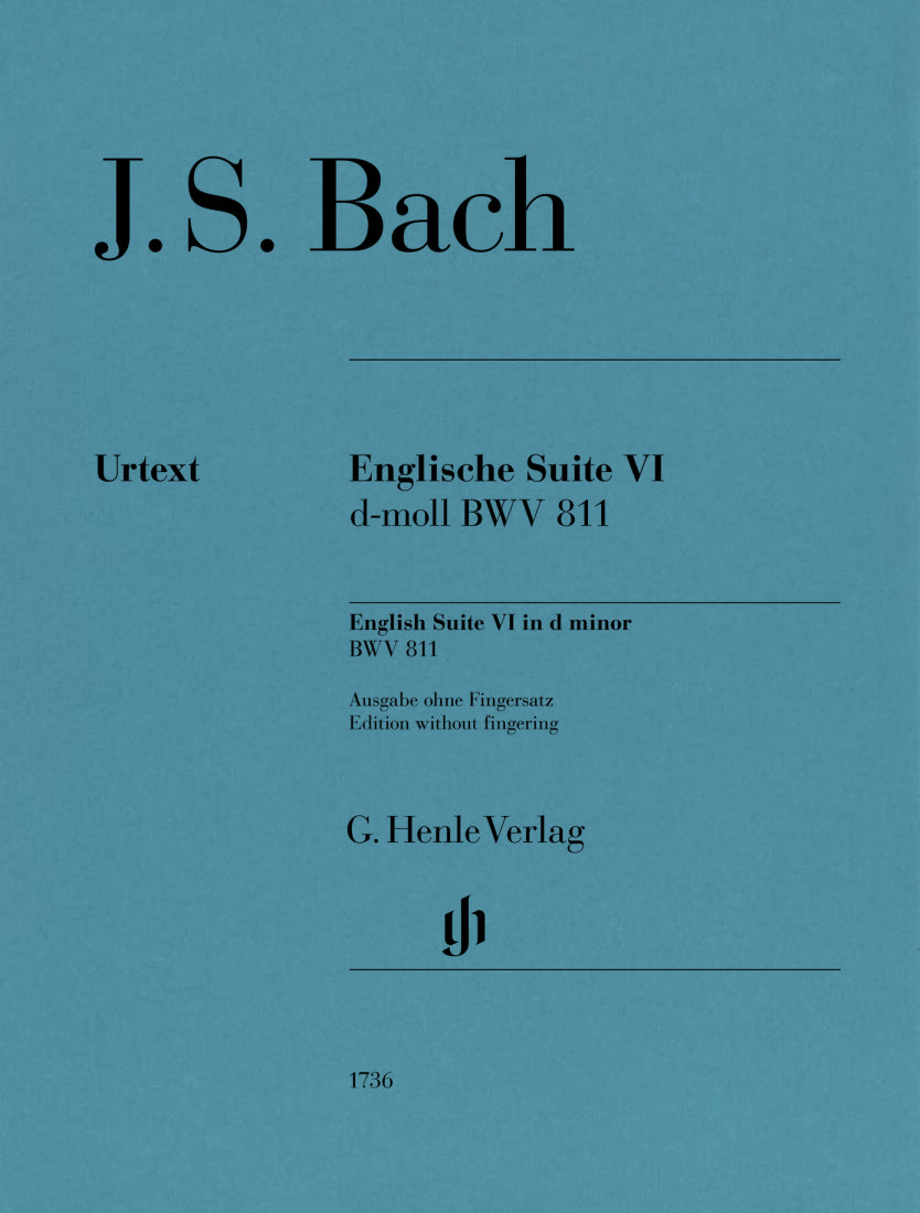 English Suite No. 6 in D Minor, BWV. 811 - Bach - Piano - Sheet