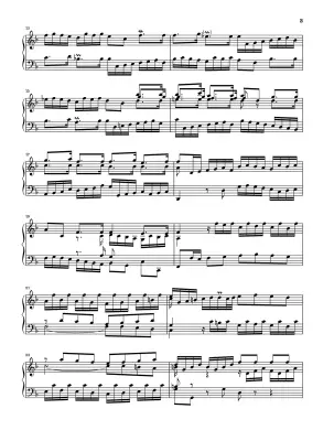English Suite No. 4 F in major BWV 809 - Bach - Piano - Sheet