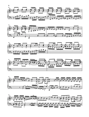 English Suite No. 4 F in major BWV 809 - Bach - Piano - Sheet