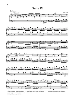 English Suite No. 4 F in major BWV 809 - Bach - Piano - Sheet