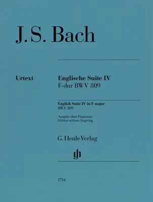 G. Henle Verlag - English Suite No. 4 F in major BWV 809 - Bach - Piano - Sheet