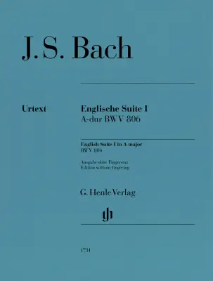 English Suite No.1 in A Major BWV 806  - Bach - Piano - Sheet