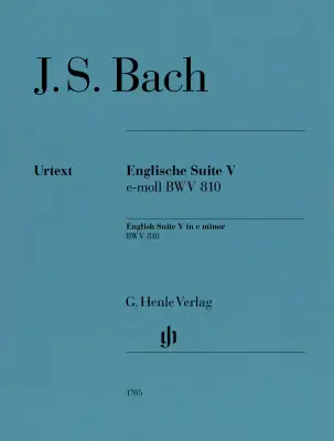 G. Henle Verlag - English Suite No. 5 in E Minor BWV 810 - Bach - Piano - Sheet