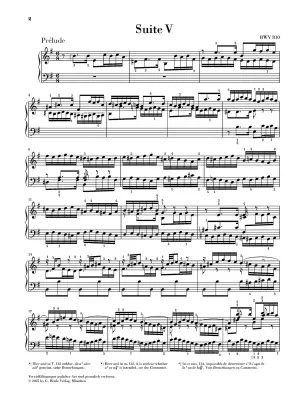 English Suite No. 5 in E Minor BWV 810 - Bach - Piano - Sheet