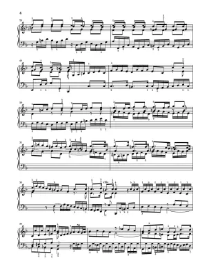 English Suite No. 4 in F Major BWV 809 - Bach - Piano - Sheet