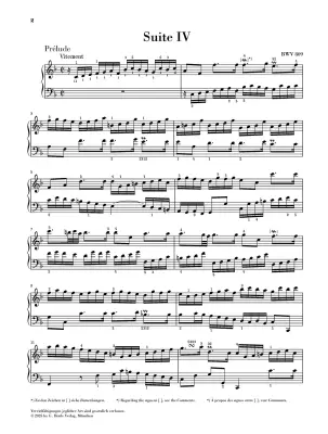 English Suite No. 4 in F Major BWV 809 - Bach - Piano - Sheet