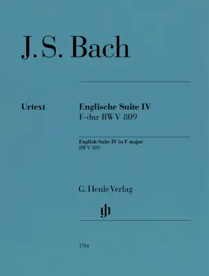 G. Henle Verlag - English Suite No. 4 in F Major BWV 809 - Bach - Piano - Sheet