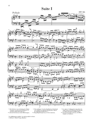English Suite No. 1 in A Major BWV 806 - Bach - Piano - Sheet