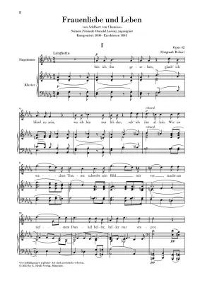 Woman\'s Love and Life, Op. 42 (Frauenliebe und Leben) - Schumann - High Voice - Book