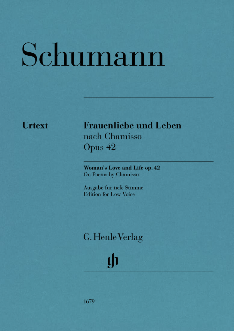 Woman\'s Love and Life, Op. 42 (Frauenliebe und Leben) - Schumann - Low Voice - Book