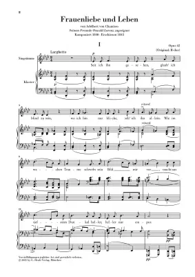 Woman\'s Love and Life, Op. 42 (Frauenliebe und Leben) - Schumann - Low Voice - Book