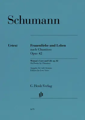G. Henle Verlag - Womans Love and Life, Op. 42 (Frauenliebe und Leben) - Schumann - Low Voice - Book