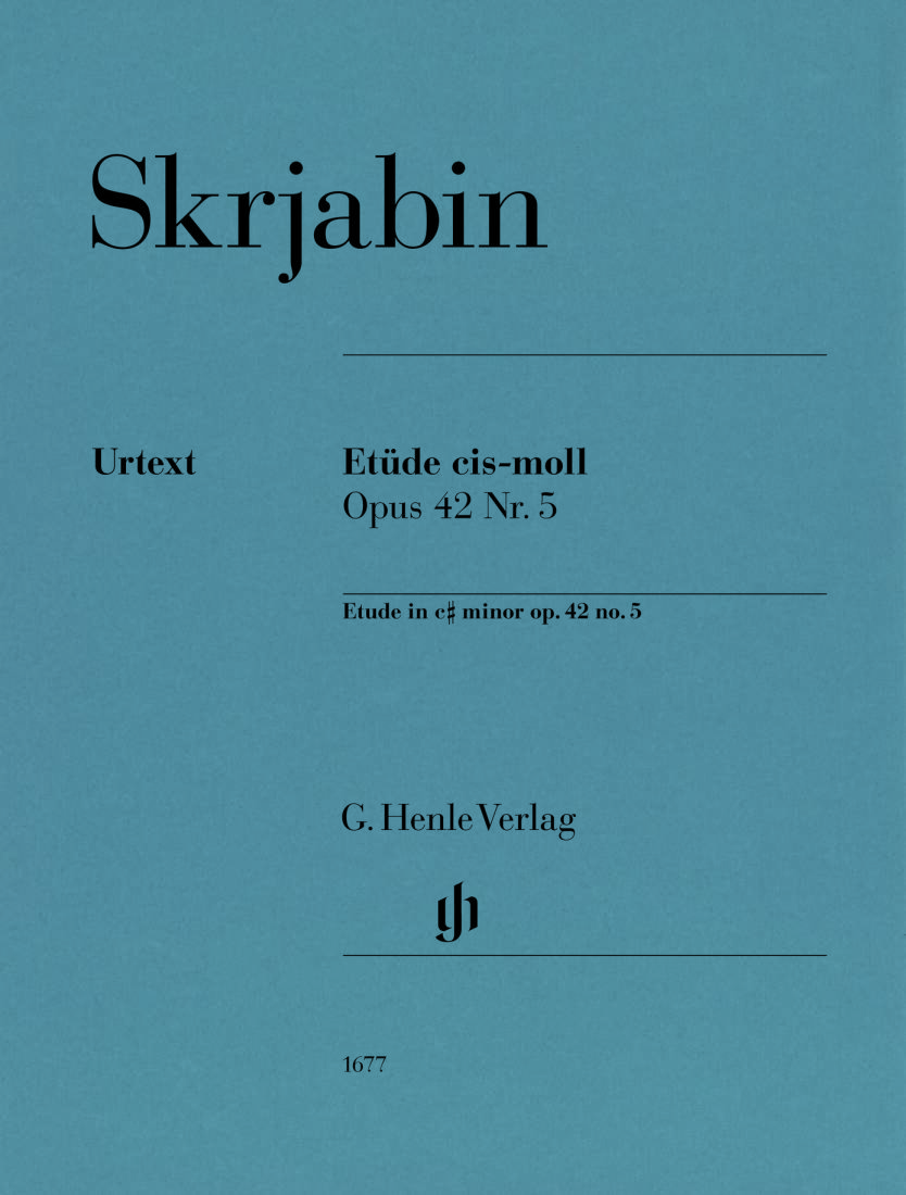 Etude C# Minor, Op. 42 No. 5 - Scriabin/Rubcova - Piano - Sheet
