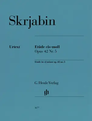 G. Henle Verlag - Etude C# Minor, Op. 42 No. 5 - Scriabin/Rubcova - Piano - Sheet