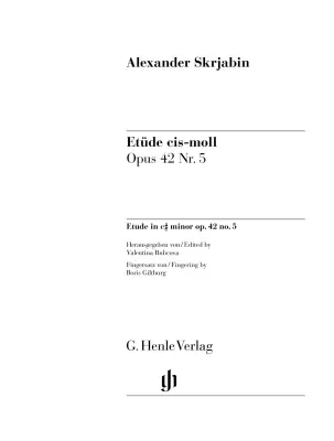 Etude C# Minor, Op. 42 No. 5 - Scriabin/Rubcova - Piano - Sheet