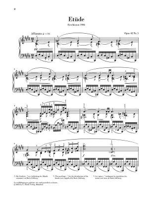 Etude C# Minor, Op. 42 No. 5 - Scriabin/Rubcova - Piano - Sheet