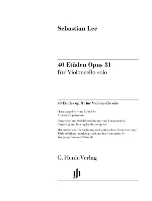 40 Etudes for Cello Solo, Op. 31 - Lee/Oppermann - Cello - Book