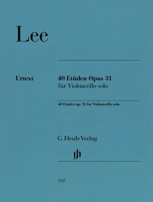G. Henle Verlag - 40 Etudes for Cello Solo, Op. 31 - Lee/Oppermann - Cello - Book