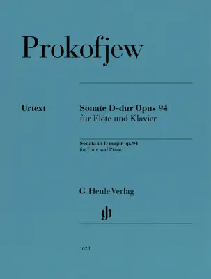 G. Henle Verlag - Sonata in D Major Op. 94 - Prokofiev/Rahmer - Flute/Piano - Book