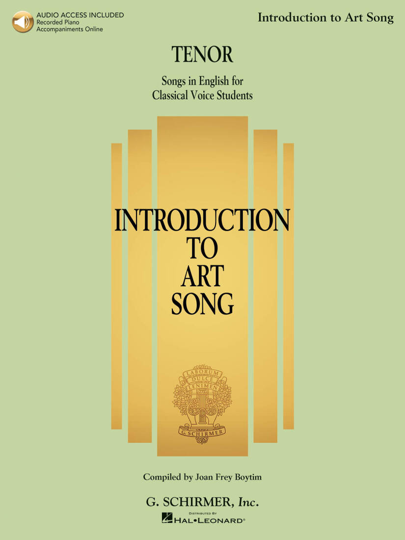 Introduction to Art Song - Boytim - Tenor - Book/Audio Online