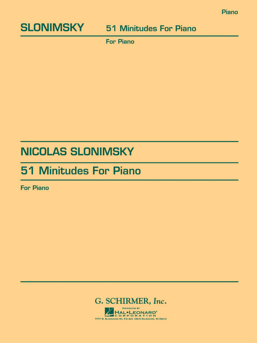 51 Minitudes - Slonimsky - Piano - Book