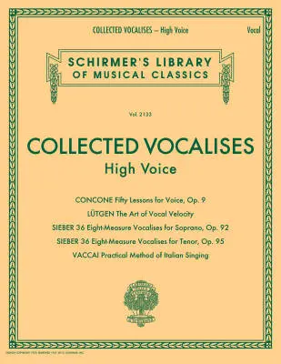 G. Schirmer Inc. - Collected Vocalises - High Voice - Book