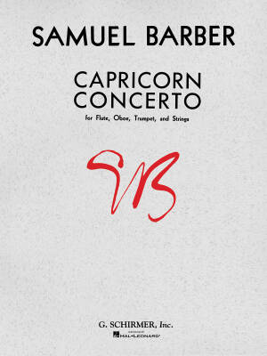 G. Schirmer Inc. - Capricorn Concerto - Barber - Study Score