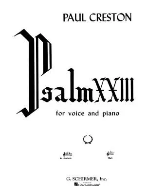 G. Schirmer Inc. - Psalm 23 - Creston - Medium Voice - Sheet