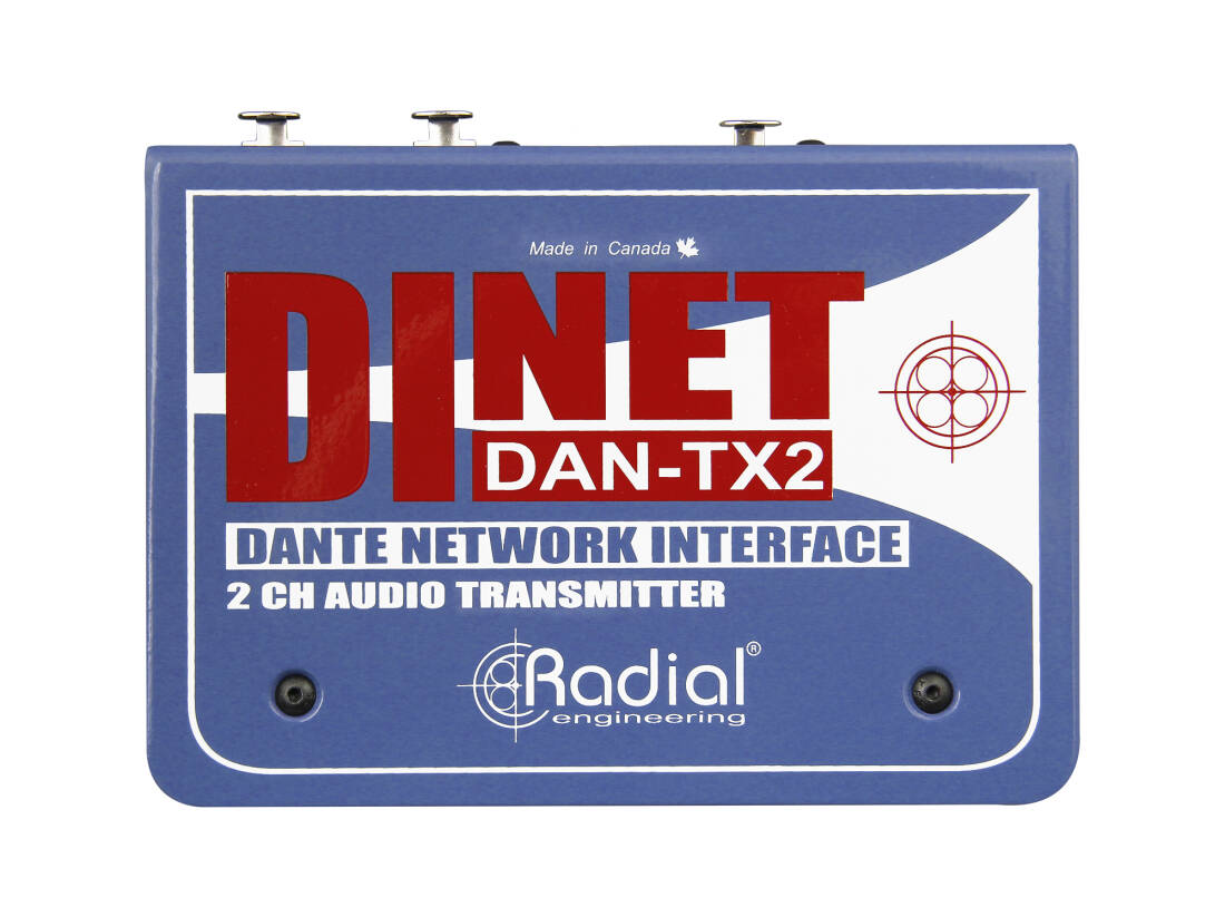 DiNET DAN-TX2 2-Channel Dante Network Transmitter